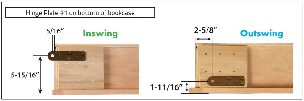 Invisi Door JQKS1008 Invisidoor Hinge Kit Instruction Manual - Use the mounting diagram to install hinge plate