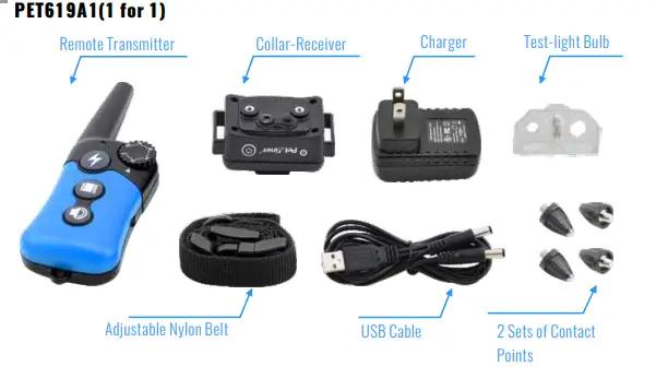 Petrainer-PET619A-Dog-Training-Collar-Fig-1