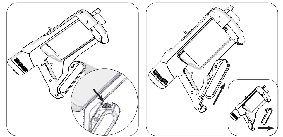 Numatic NQ100 Quick Commercial Battery Stick Vacuum Cleaner - Battery Removal