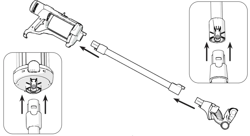 Numatic NQ100 Quick Commercial Battery Stick Vacuum Cleaner - Box Contents 1