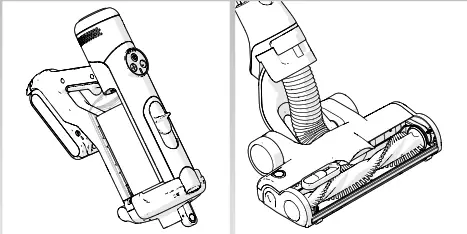 Numatic NQ100 Quick Commercial Battery Stick Vacuum Cleaner - Fig