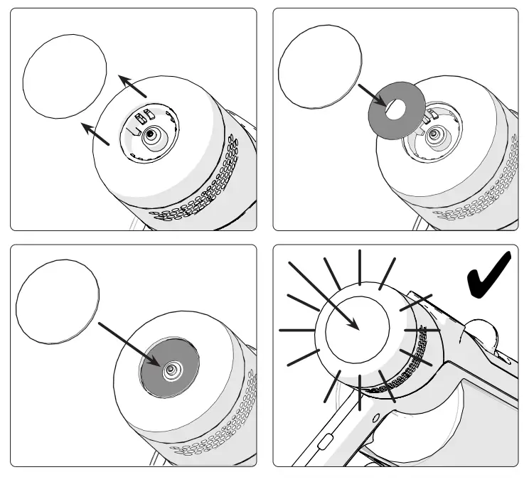 Numatic NQ100 Quick Commercial Battery Stick Vacuum Cleaner - Scent Capsule Fitting