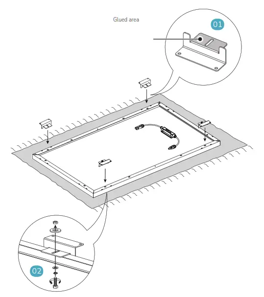 ECOFLOW Rigid Solar Panel Mounting Feet - Installation Steps