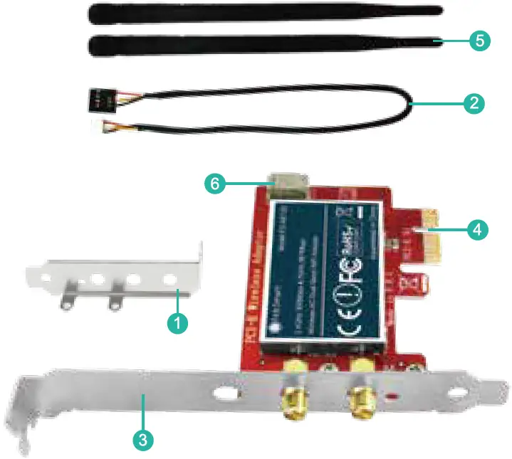 FebSmart FS-AE120SE Wireless AC PCIE WiFI Adapter 01
