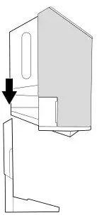 MusicStation - Put the MUSICSTATION on the wall bracket