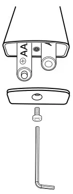 MusicStation - To open the battery compartment