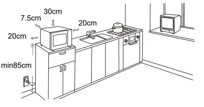 Electrolux EMG23D22B 23L UltimateTaste 500 Freestanding Microwave Oven - Fig 7