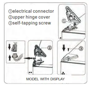Hisense RB11N6CSE Counter Depth Bottom Mount Refrigerator- connector