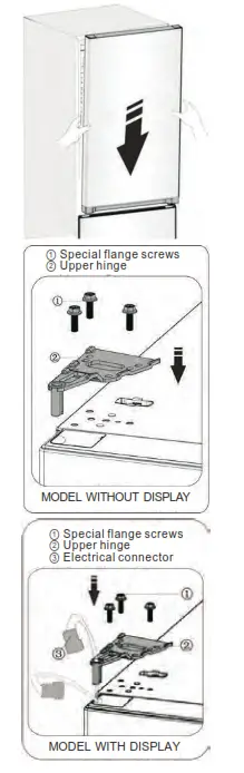 Hisense RB11N6CSE Counter Depth Bottom Mount Refrigerator- hand