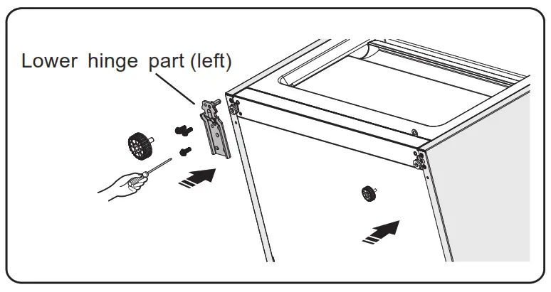 Hisense RB11N6CSE Counter Depth Bottom Mount Refrigerator- screwf