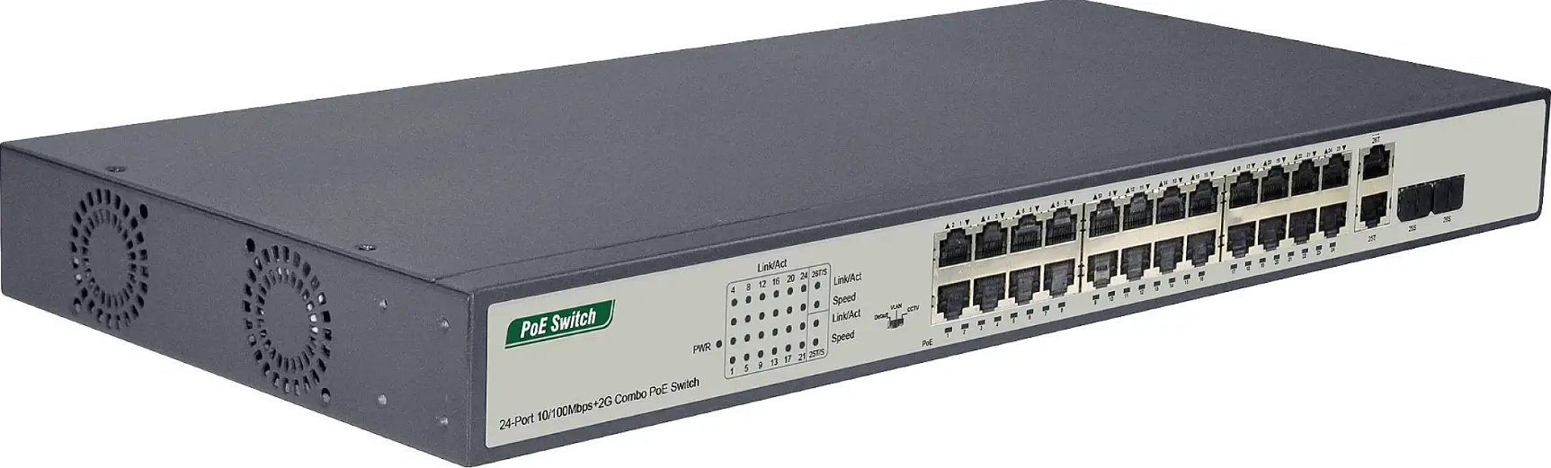 DIGITUS DN-95343 16 24FE (PoE) plus 2G Combo PoE Switch product