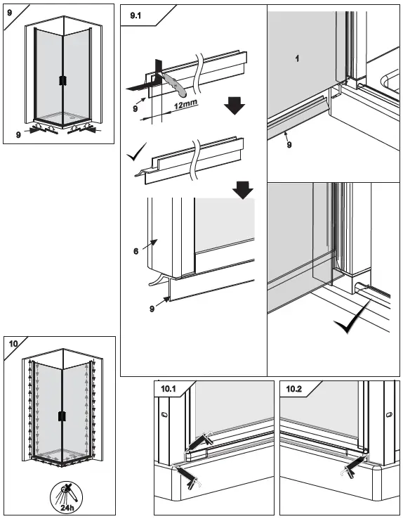 well time 56213235 Corner Shower Florenz-10