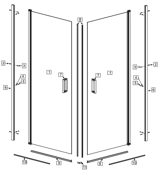 well time 56213235 Corner Shower Florenz-2