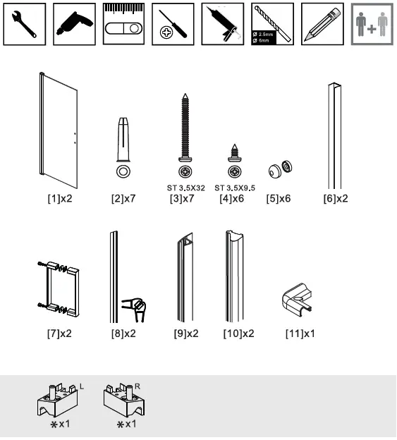 well time 56213235 Corner Shower Florenz-3