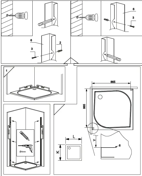 well time 56213235 Corner Shower Florenz-4
