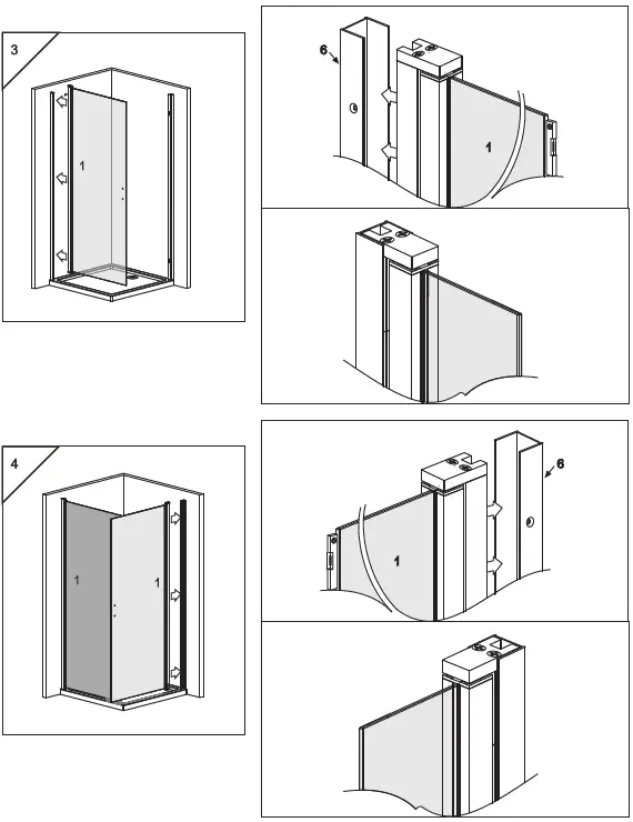 well time 56213235 Corner Shower Florenz-6