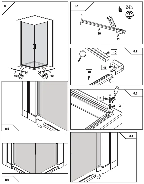 well time 56213235 Corner Shower Florenz-9