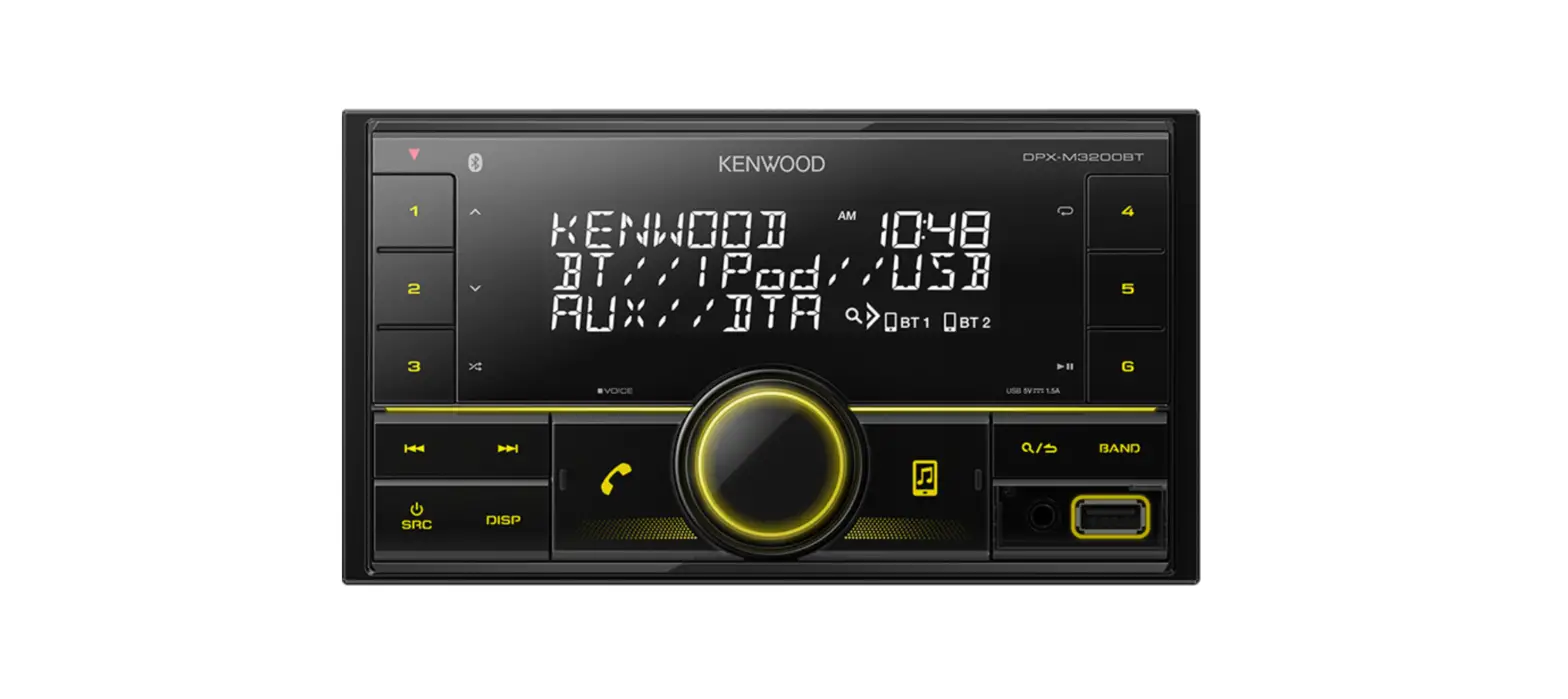 Kenwood Dpx-m3200bt Dual Din Sized Digital Media Receiver Instruction Manual
