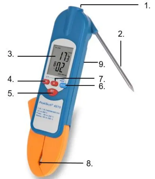 PeakTech 4970 3 in 1 Infrared Thermometer - Fig