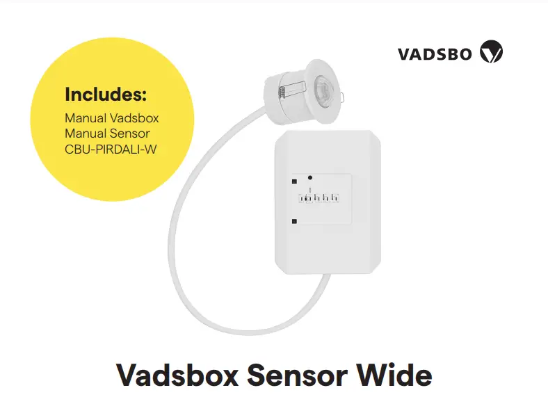 Cbu-pirdali-w Vadsbox Sensor Wide User Manual Cbu-pirdali-w Vadsbox Sensor Wide User Manual