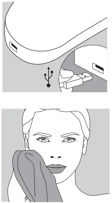 MAGNITONE XO Lights OUT Tri Colour LED Micro Sonic Silicone Cleansing Brush fig 3