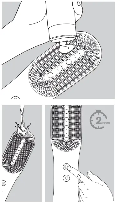 MAGNITONE XO Lights OUT Tri Colour LED Micro Sonic Silicone Cleansing Brush fig 4