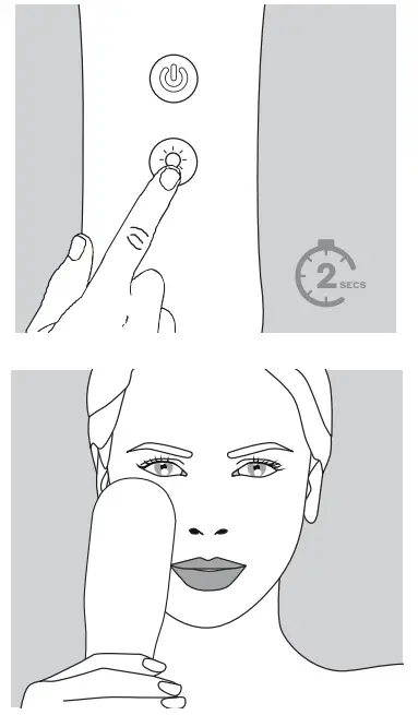 MAGNITONE XO Lights OUT Tri Colour LED Micro Sonic Silicone Cleansing Brush fig 5