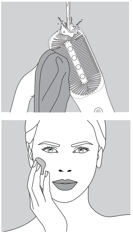 MAGNITONE XO Lights OUT Tri Colour LED Micro Sonic Silicone Cleansing Brush fig 7