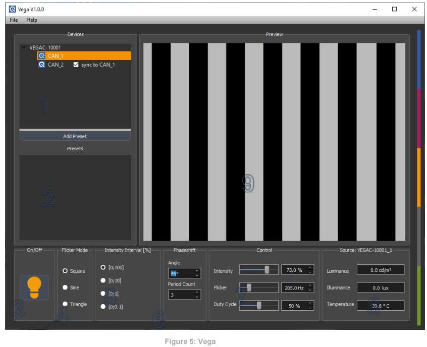 Image Engineering Vega Illumination Device - Operation