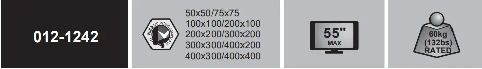 KIMEX 012-1242 Tilting Wall Mount - sambol 1