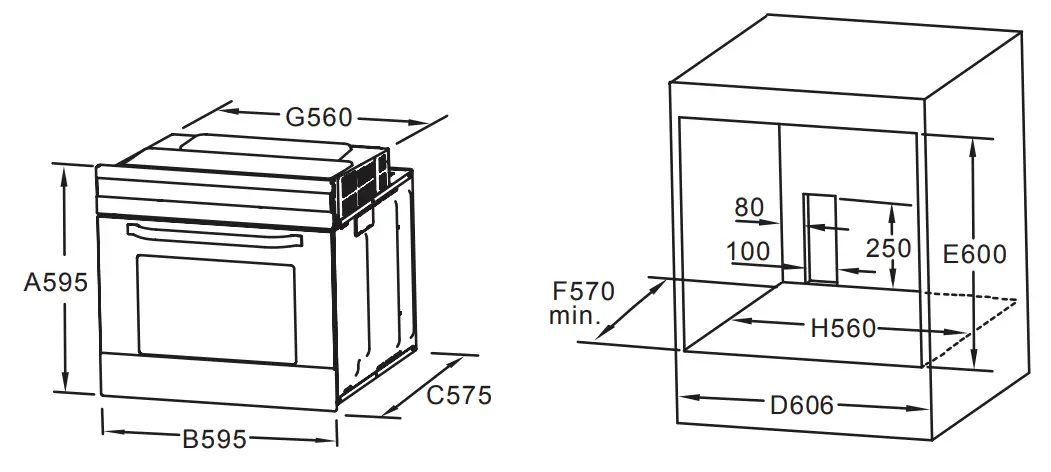 COOKOLOGY COF600BK Built In Electric Oven-fig8