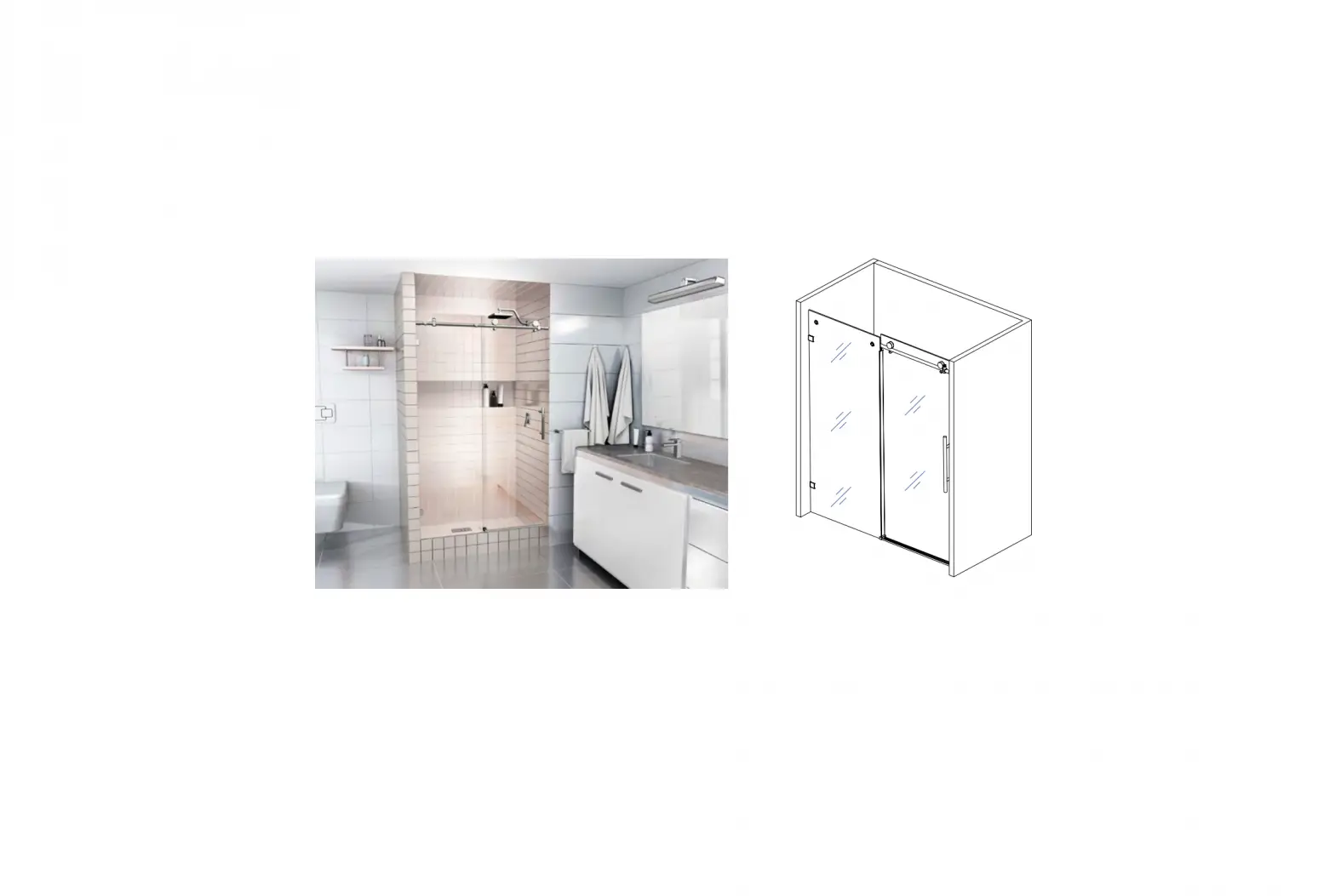 Glass Warehouse Bp05p2 Sliding Shower Door Installation Guide