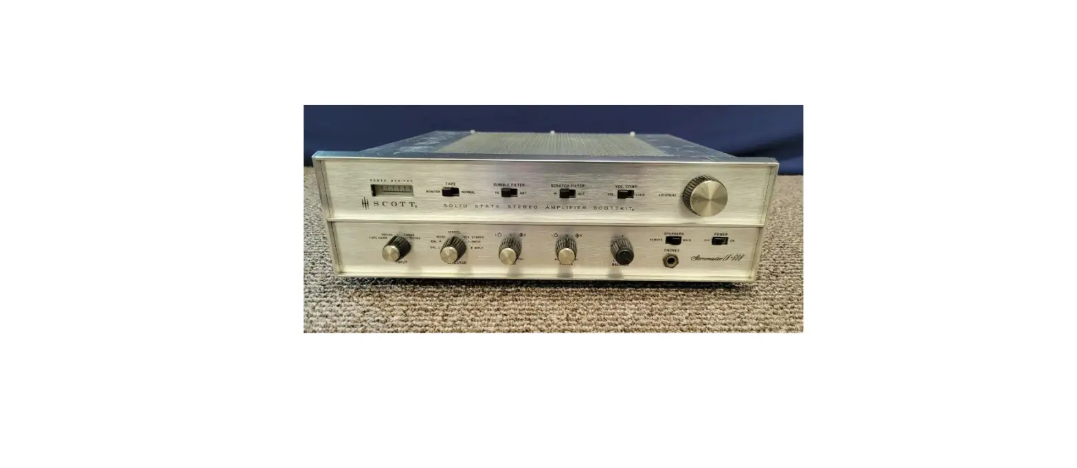 Scott 260 Vintage Stereo Integrated Amplifier Owner's Manual