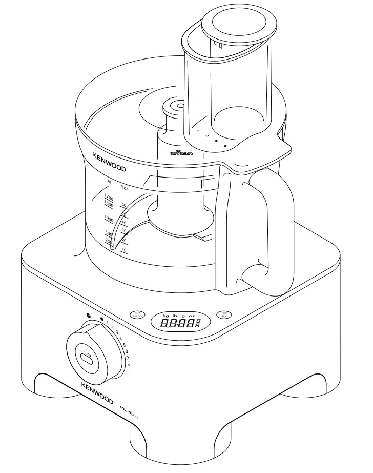 KENWOOD FPM810 Series MultiPro Sense Food Processor