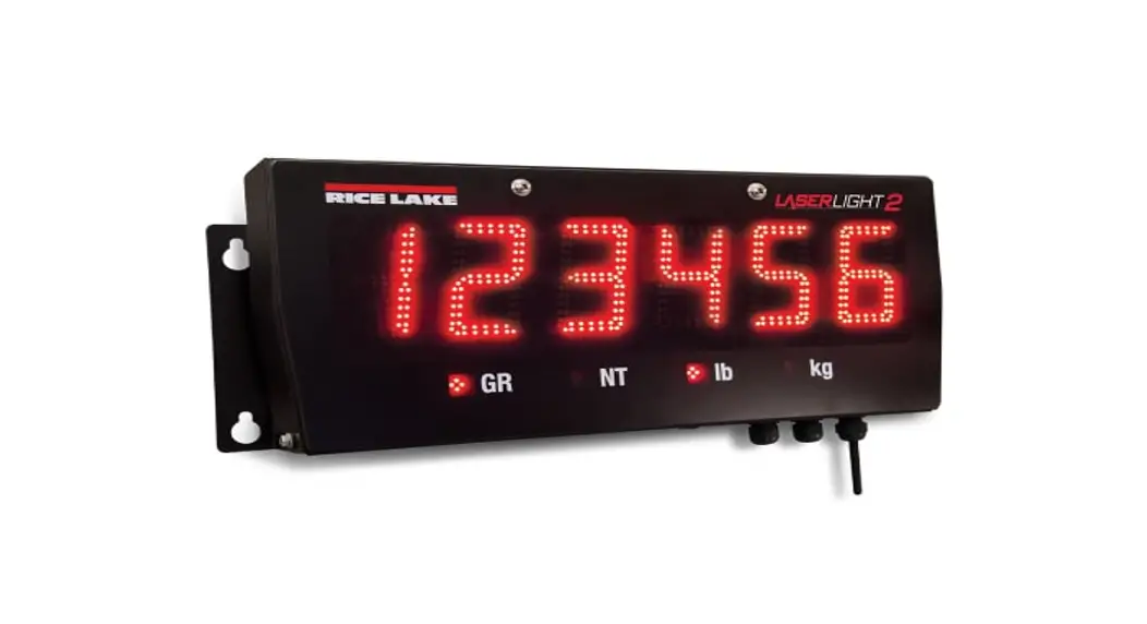 Rice Lake Laserlight 3 Remote Display User Guide Rice Lake Laserlight 3 Remote Display User Guide