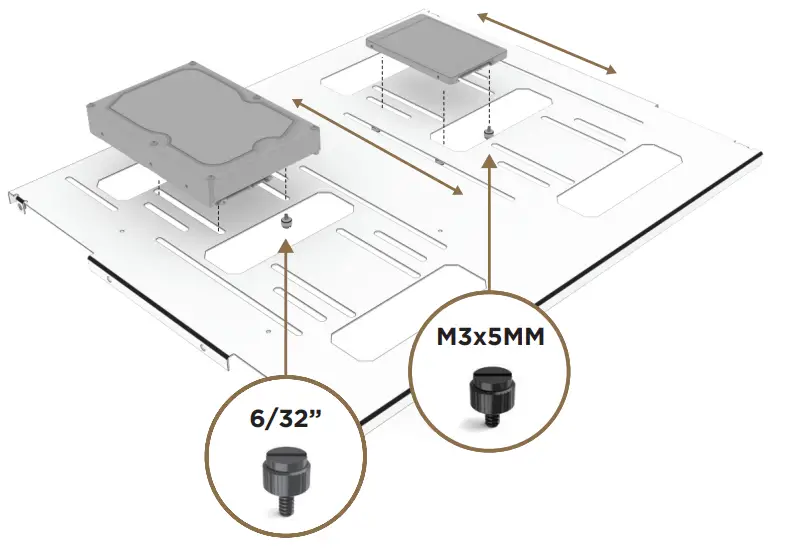 PRAXIS MWB BK O Primochill Wetbench-HARDDRIVE INSTALL