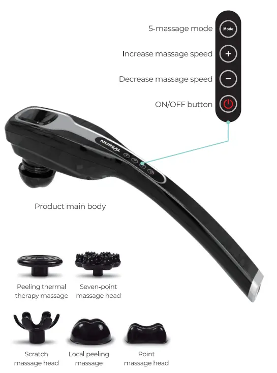 NURSAL-RD-A19-Handheld-Deep-Percussion-Massager-FIG1