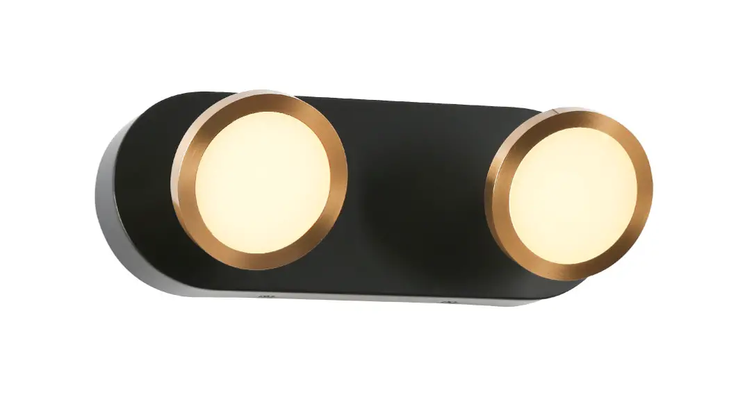 Zevni A04655 Damla 12 Inch Wide Black Led Vanity Light Instruction Manual