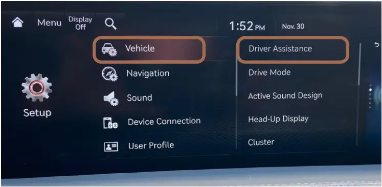 GENESIS 2022 G80 - ADVANCED DRIVER ASSISTANCE SYSTEMS 2