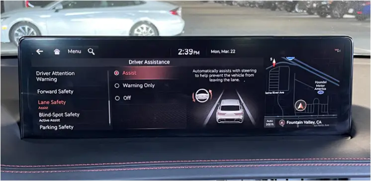 GENESIS 2022 G80 - ADVANCED DRIVER ASSISTANCE SYSTEMS 4
