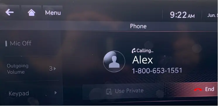 GENESIS 2022 G80 - MAKING A CALL 4