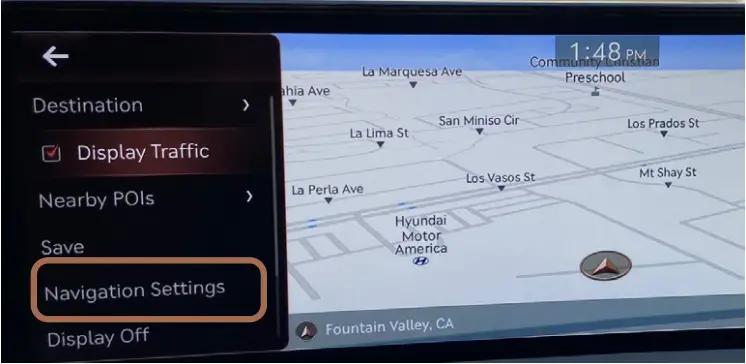 GENESIS 2022 G80 - MAP DISPLAYS 4