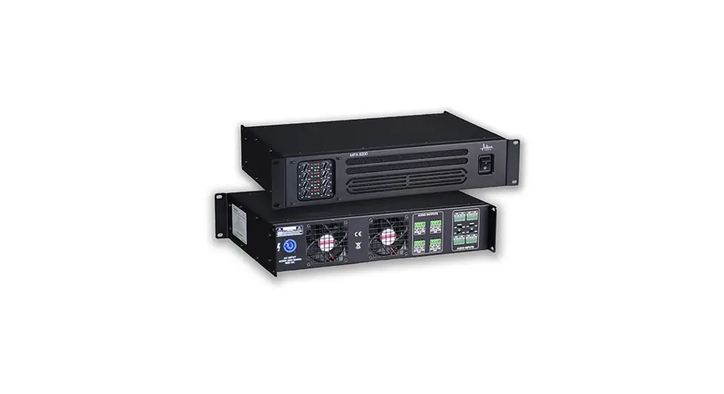 Active Audio Mpa8200 Professional Power Amplifier User Manual