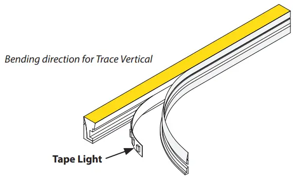 Install Trace Horizontal in Notched Mounting Channel