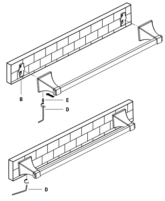 GLACIER BAY BTH-024-290-BN Winstead 24 InchTowel Bar in Brushed Nickel - fig 9