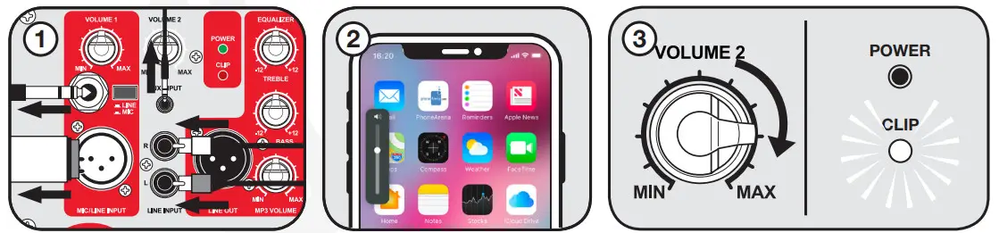 ROCKVILLE BPA10 10 Active DJ PA Speaker with Bluetooth - Level Controls