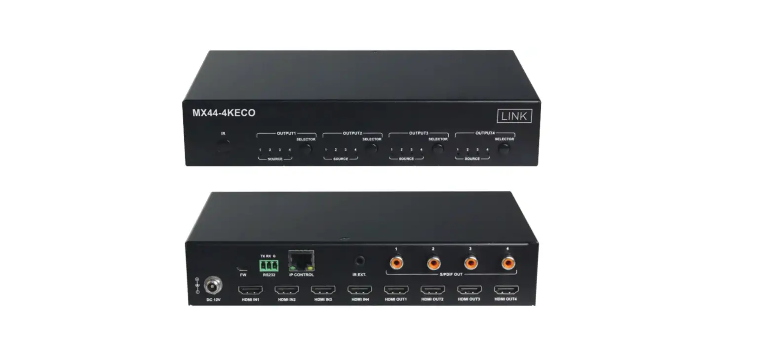 Link Mx44-4keco 4x4 Hdmi Matrix Switch With Audio Outputs User Manual Link Mx44-4keco 4x4 Hdmi Matrix Switch With Audio Outputs User Manual