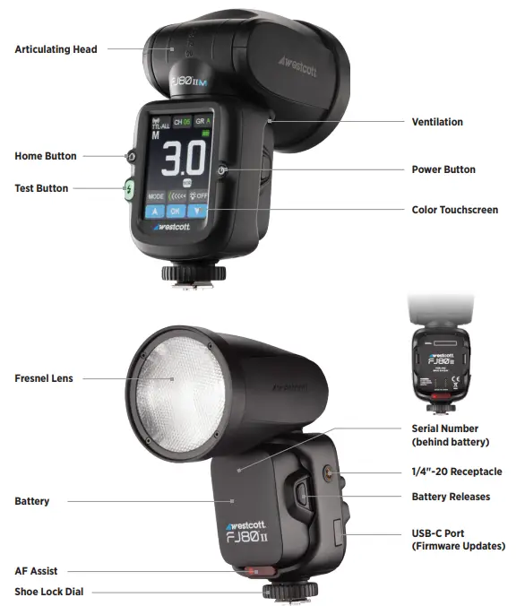 Westcott-FJ80-II-Universal-Touchscreen-80Ws-Speedlight-fig-1