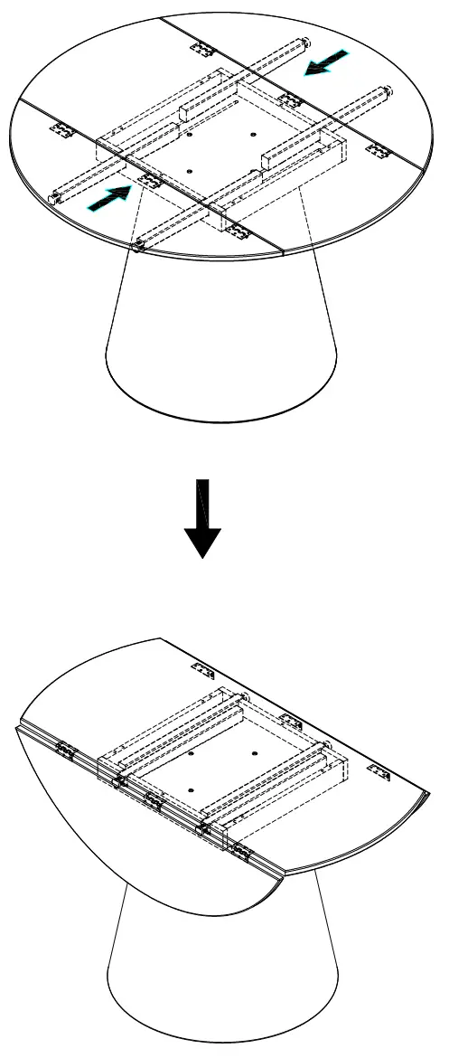 habitat Iver Dining Table and 4 Hannah Black Chairs - Panels 7