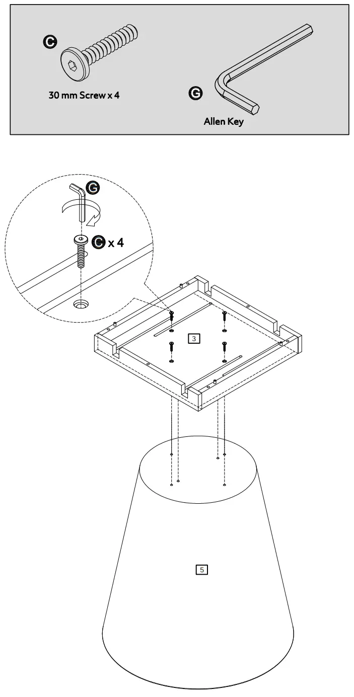 habitat Iver Dining Table and 4 Hannah Black Chairs - Panels4